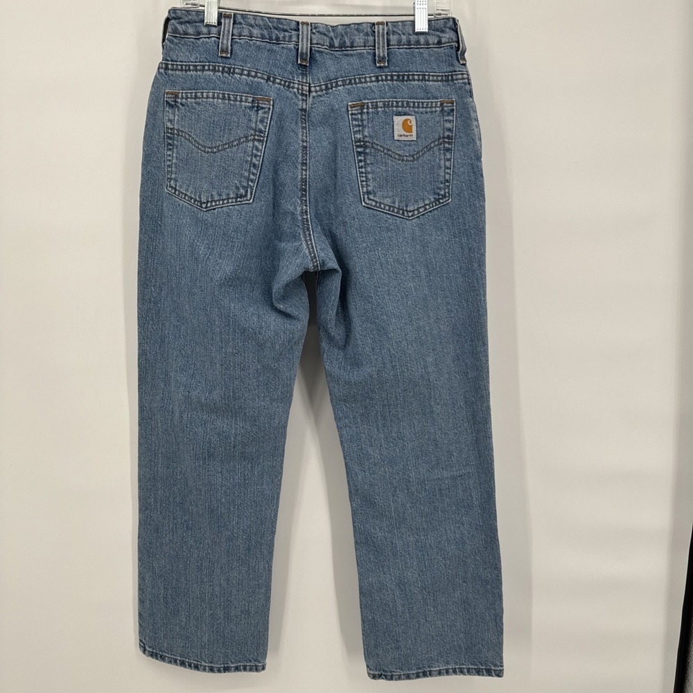 Carhartt Jeans Women Size 10/28 Blue WB160 Relaxed Fit Denim 100% Cotton Work